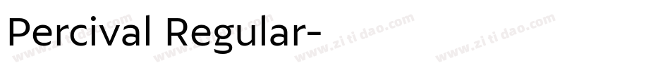 Percival Regular字体转换